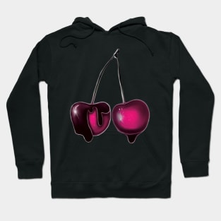 Pink Juicy cherries Hoodie